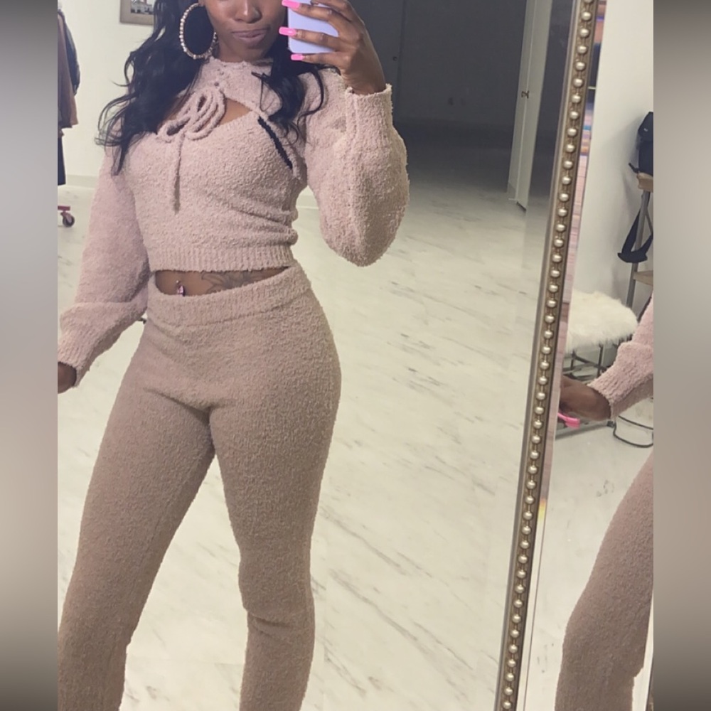 COPY - Cozy Fuzzy 3 Piece leggings sweater set Thick material